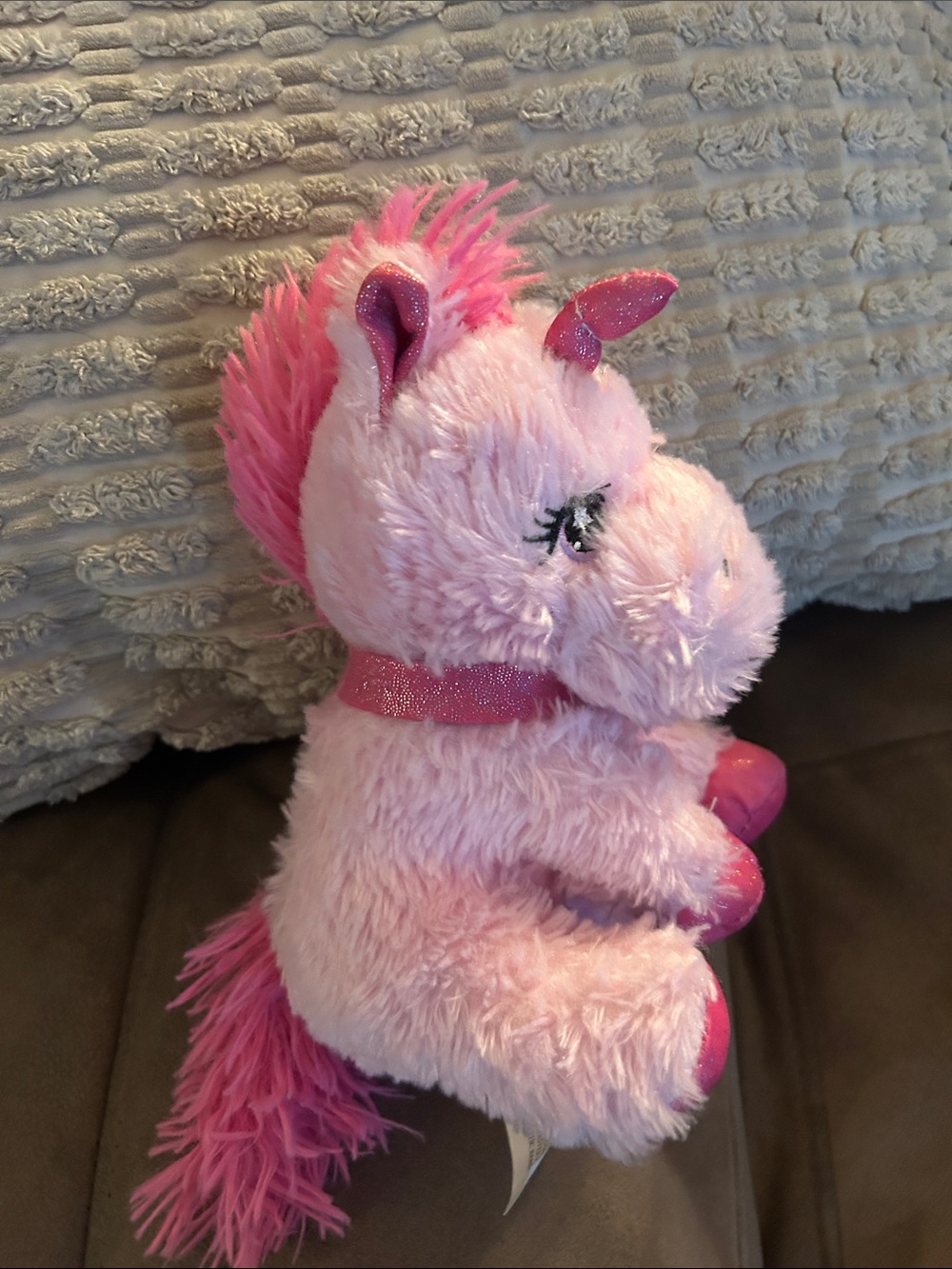 Gund Pink Plush Unicorn with Sparkle Accents